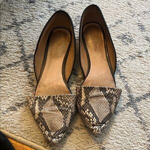 Madewell Snakeskin Patterned Flats